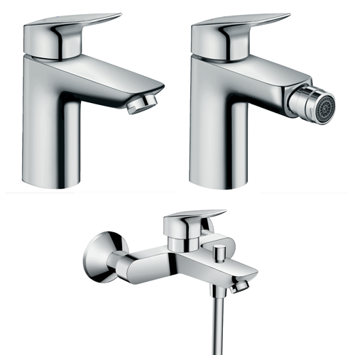 Комплект змішувачів Hansgrohe Logis (71100000, 71200000, 71400000)