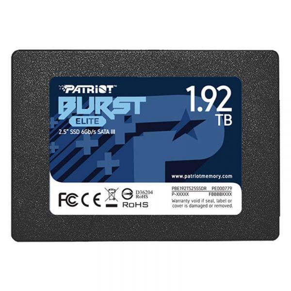 SSD-накопичувач Patriot Burst Elite 1.92TB 2,5" SATAIII 3D TLC (PBE192TS25SSDR)