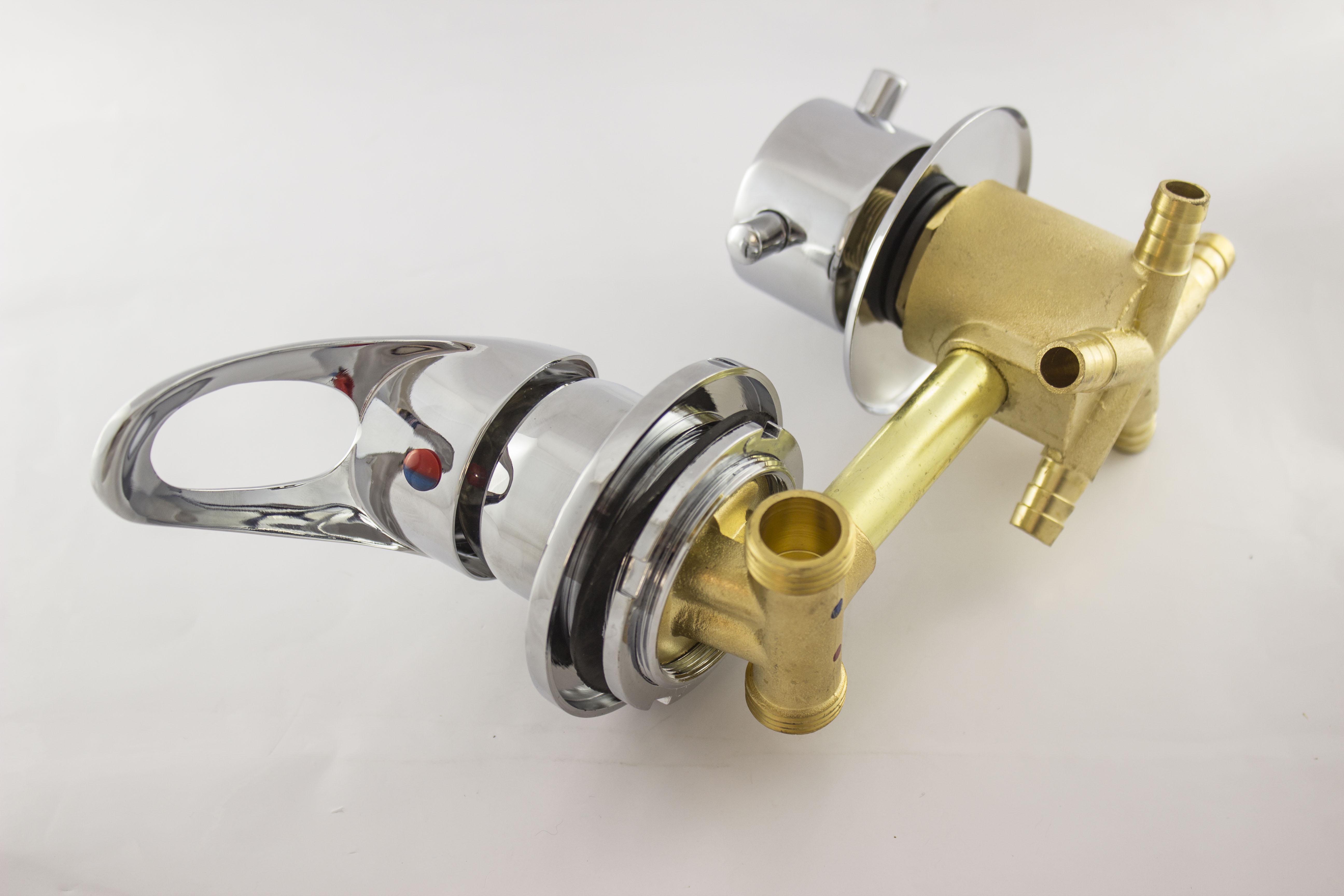 Змішувач для душової кабіни на п'ять положень з штуцерами і 10 см по центрам (С-5\10) - фото 11 Змішувач для душової кабіни на п'ять положень з штуцерами і 10 см по центрам (С-5\10) - фото 11