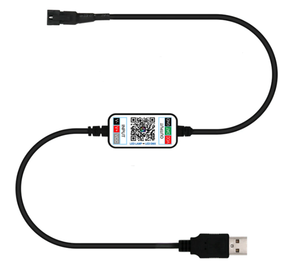 Контролер адресної стрічки Bluetooth 200px для мікросхем WS2811/WS2812 (28458)