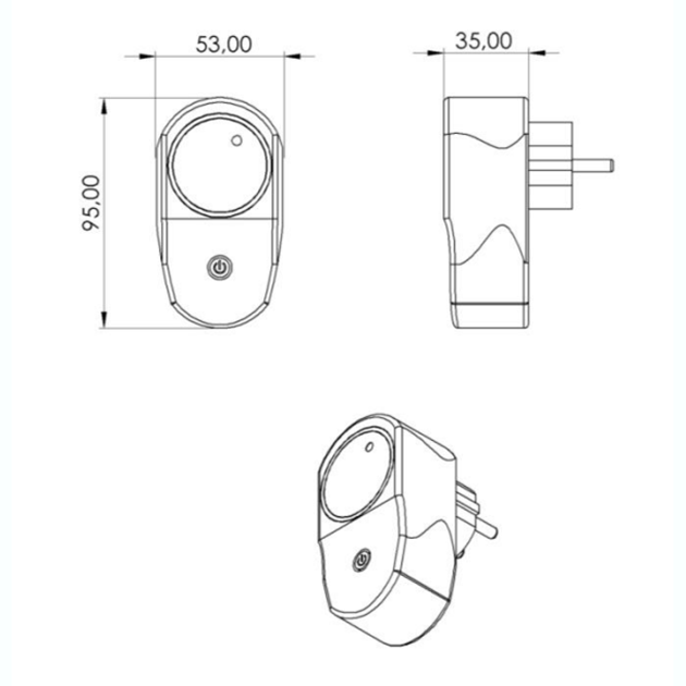 Метеостанция комнатная Heat Ceram Ambrella-TH (9224526) - фото 4