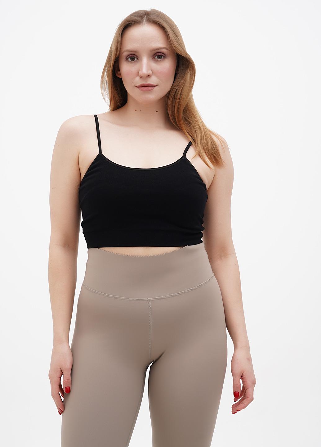 Топ спортивний H&M S Чорний (A12091157054)