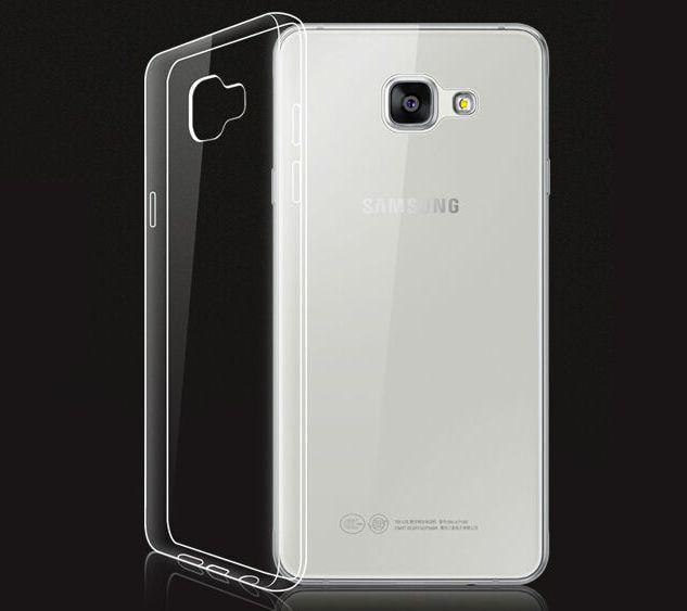 Прозрачный Чехол Samsung Galaxy A7 2016 A710 (ультратонкий силиконовый) (01359)