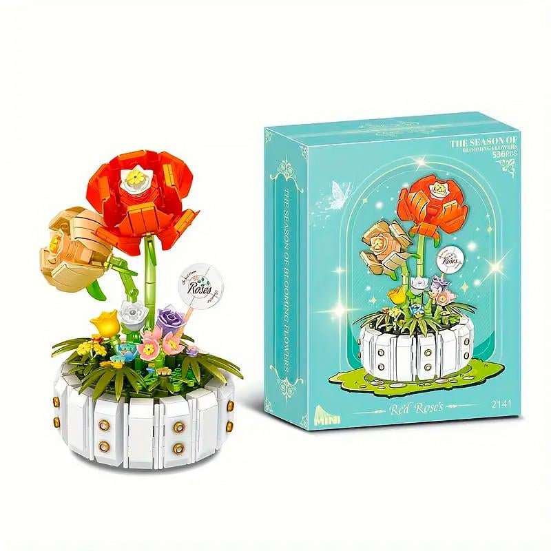Конструктор строительных блоков 3D Lesko YZ 2141 Розы 482 детали (2039184418) Конструктор строительных блоков 3D Lesko YZ 2141 Розы 482 детали (2039184418)