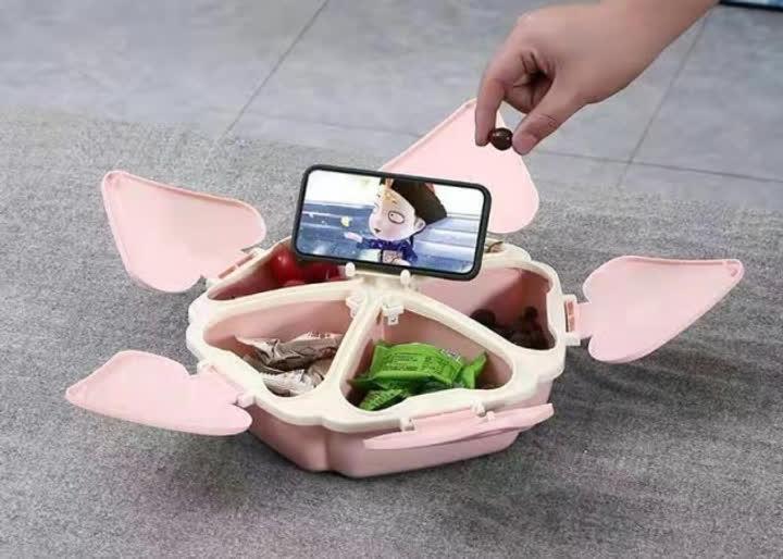 Органайзер для сладостей Peach Heart Shape на 5 отсеков с подставкой для телефона Бирюзовый (28593380) - фото 5 Органайзер для сладостей Peach Heart Shape на 5 отсеков с подставкой для телефона Бирюзовый (28593380) - фото 5