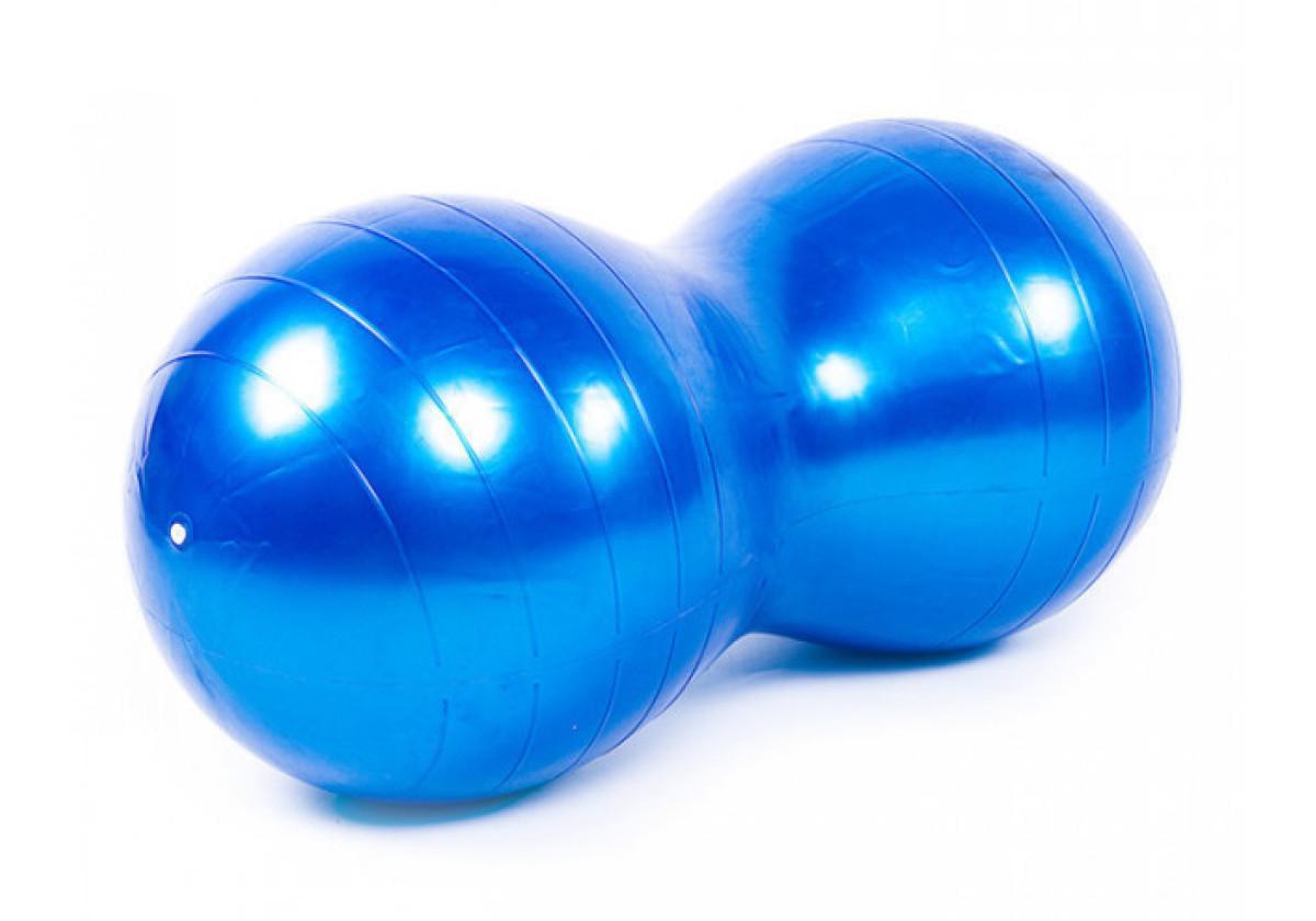 М'яч для фітнесу EasyFit Peanut 45х90 см Синій (EF-3022-BL)