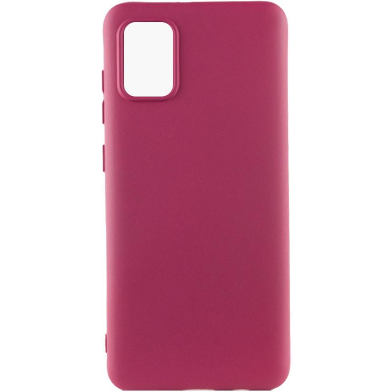 Противоударный чехол Silicone Cover Lakshmi Full Camera (AA) для Samsung Galaxy A51 Marsala