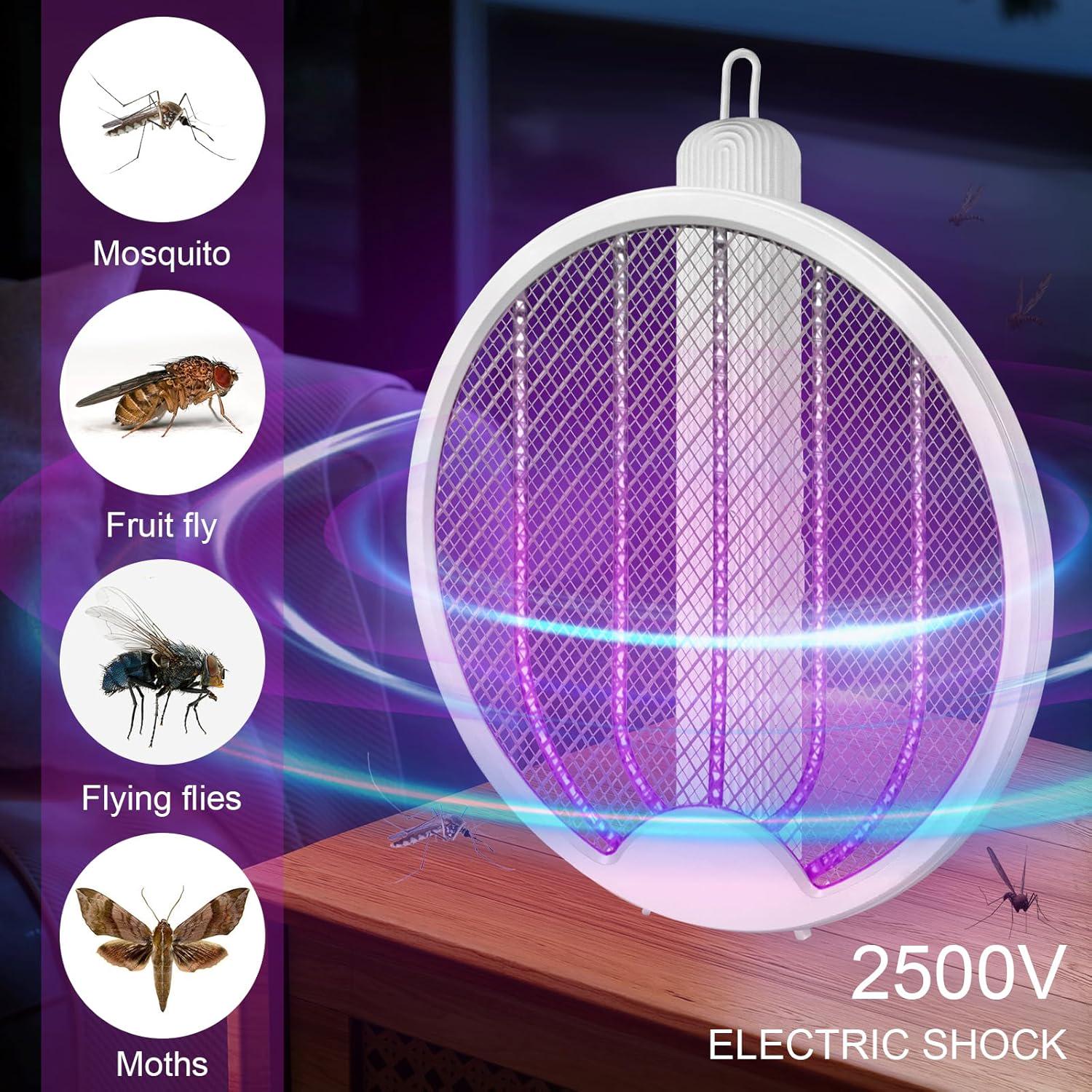 Мухобойка в виде ракетки электрическая (88_Four in one) - фото 15