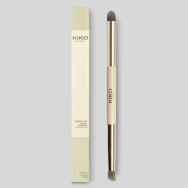 Пензлик подвійний для очей Kiko Milano GREEN ME (37504)
