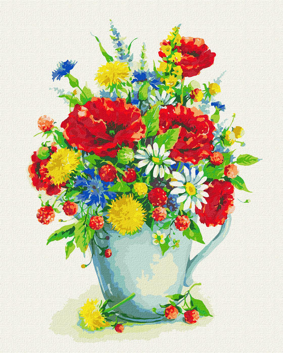 Картина по номерам Идейка Лето в горшке 40x50 см (KHO2957)