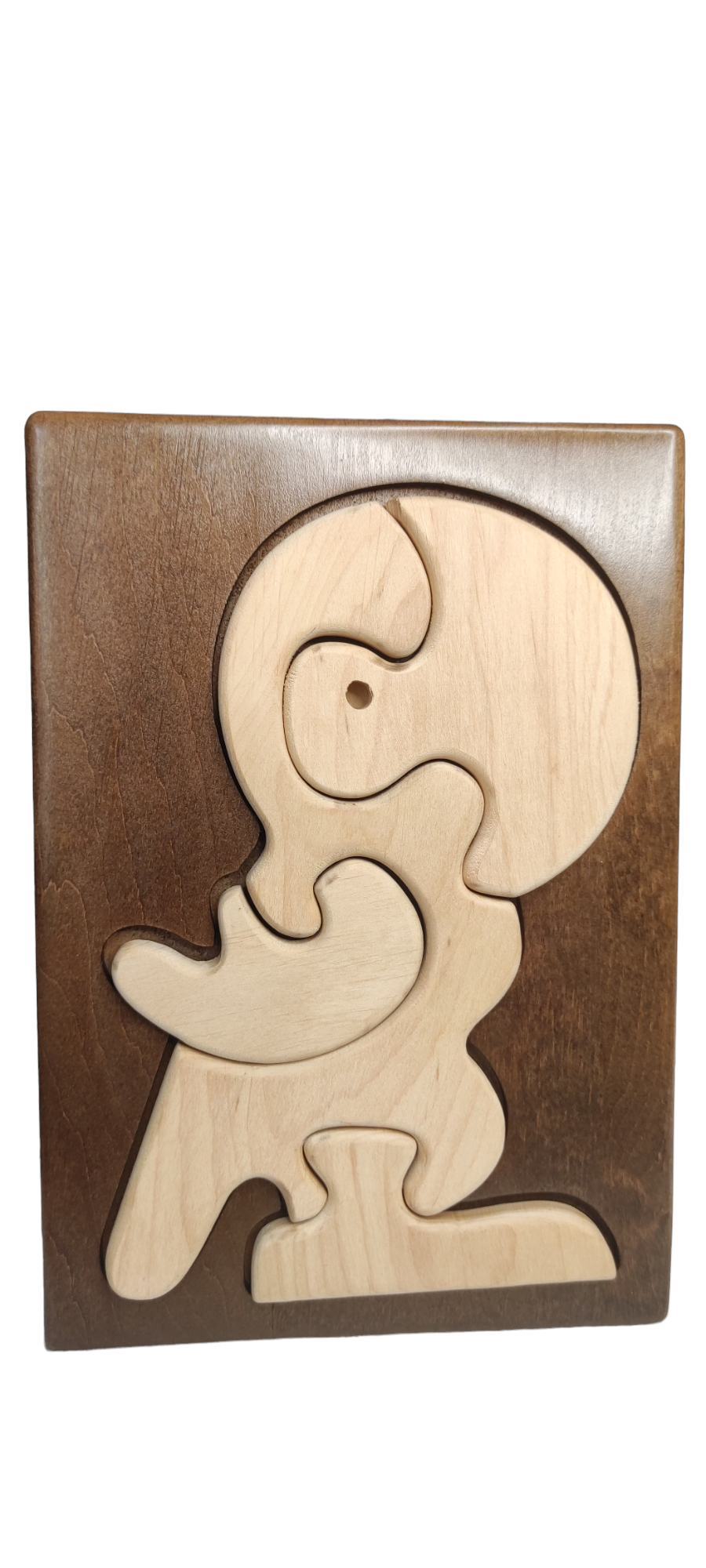 Пазл из дерева Папугайчик с планшеткой  (NAS0010)