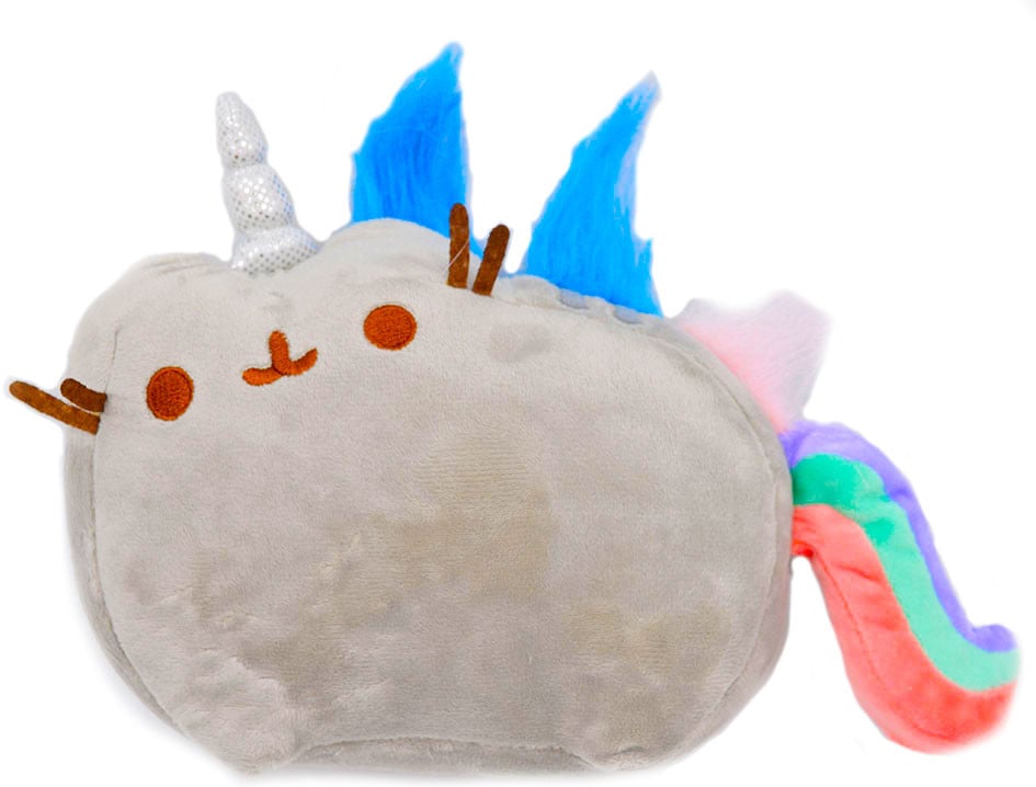 Мягкая игрушка Кот-единорог радуга Pusheen cat 18х15 см (n-651)