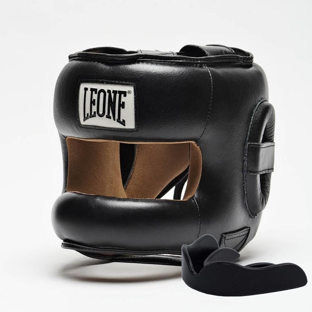 Боксерский шлем с бампером Leone CS425 с капой M Black (3019820442)