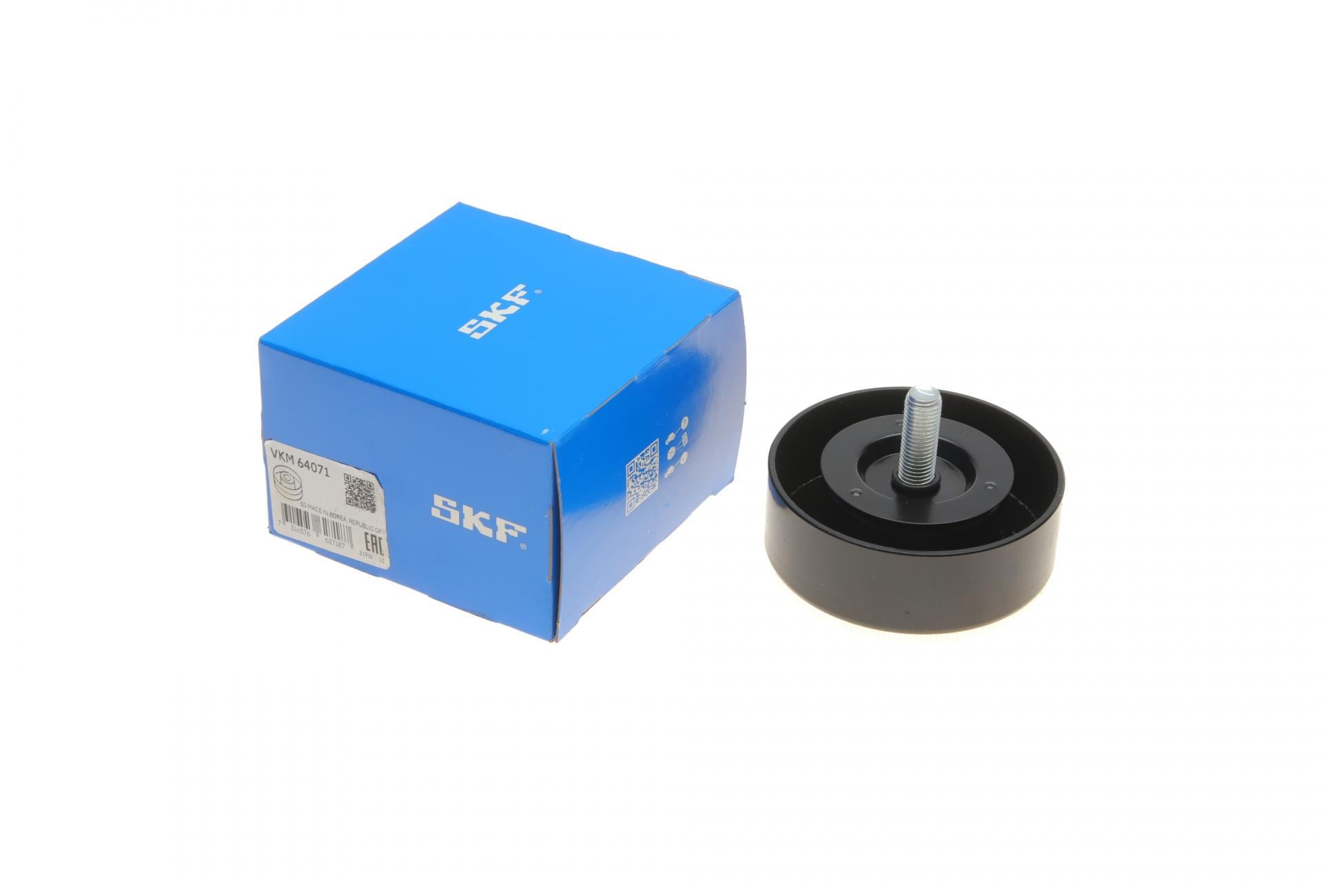 Ролик ГРМ SKF Hyundai Santa Fe/Kia Spotrage 2.0CRDi/2.2 CRDi 09- паразитний 80х27 мм (VKM 64071 SKF)