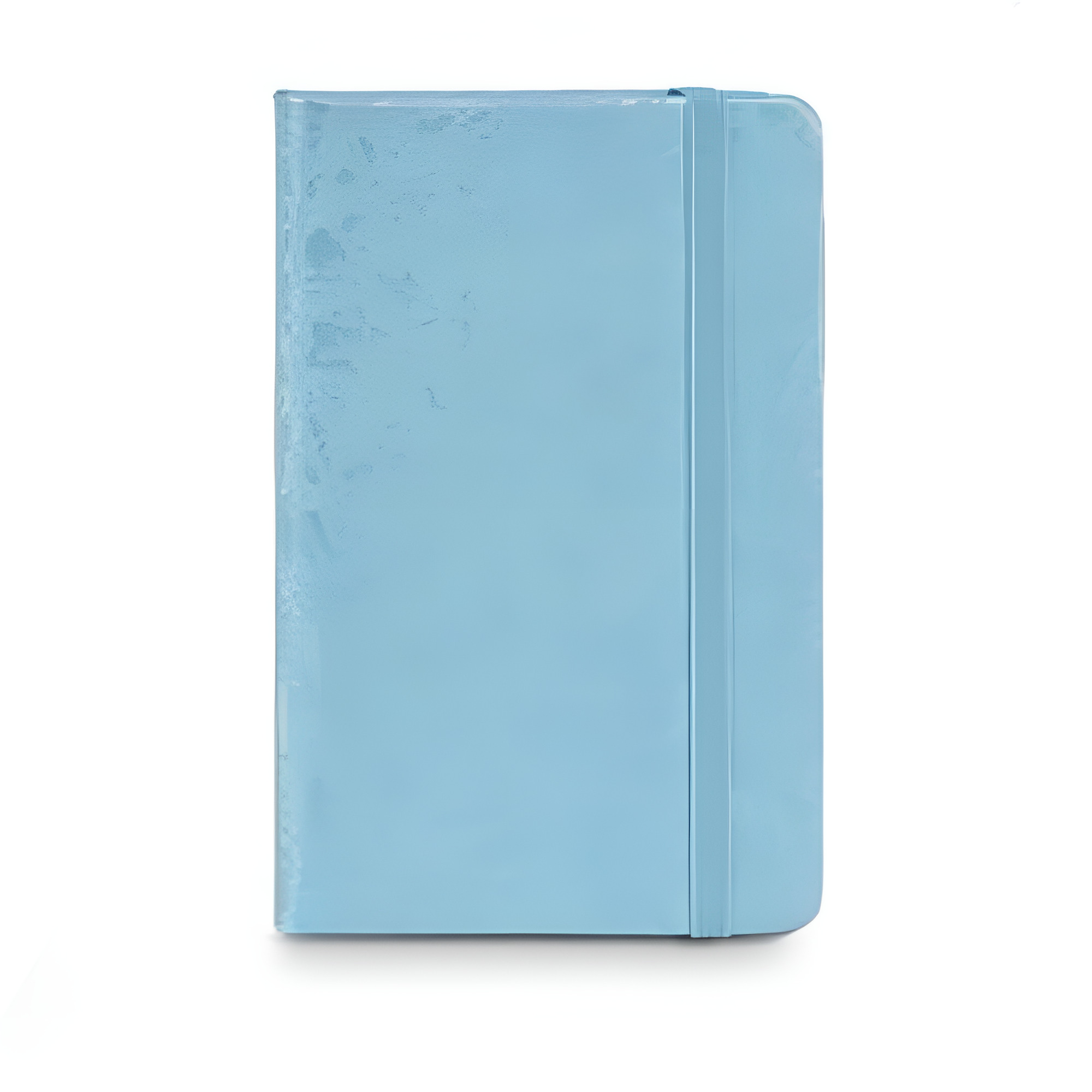 Блокнот на резинке Stenson Spots 80 листов А6 в линию Голубой (WW01505ST)