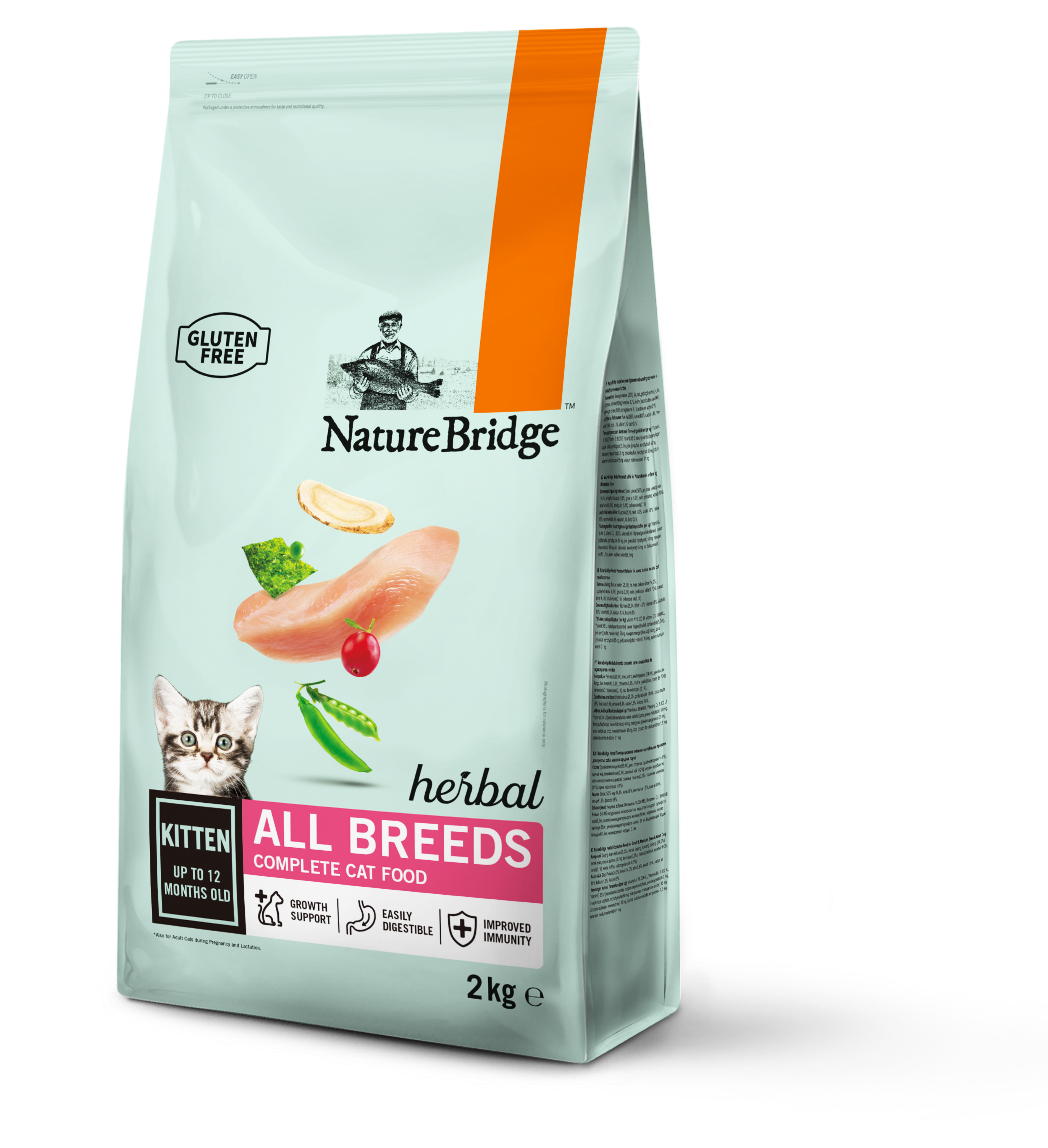 Корм сухий для кошенят Nature Bridge Herbal з куркою 2 кг (9197)