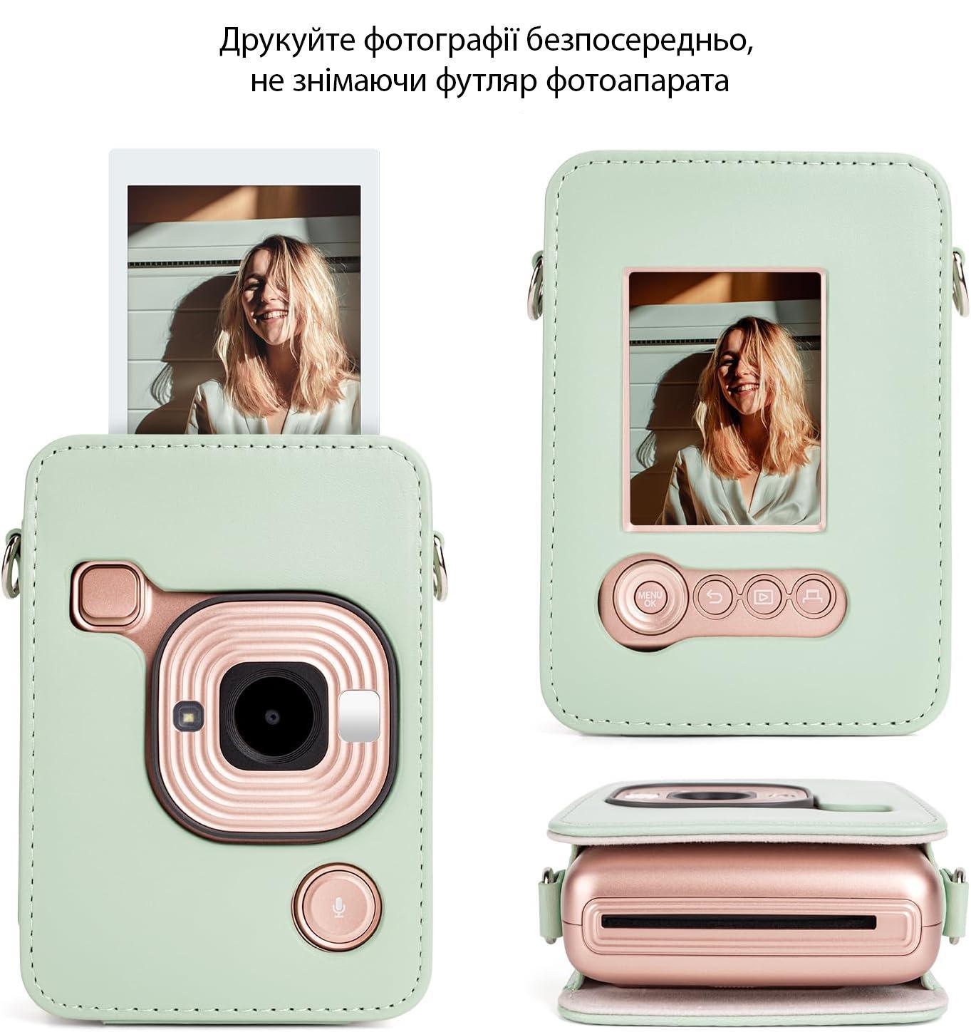 Чохол Fujifilm Instax Mini Liplay та фотоальбомом 108 Green - фото 3