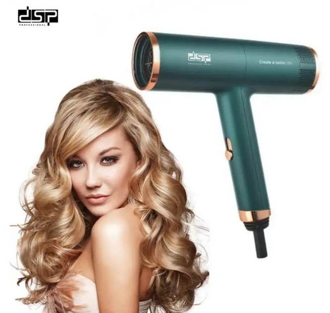 Фен для волос профессиональный с концентратором (DSP 30253) - фото 2 Фен для волос профессиональный с концентратором (DSP 30253) - фото 2