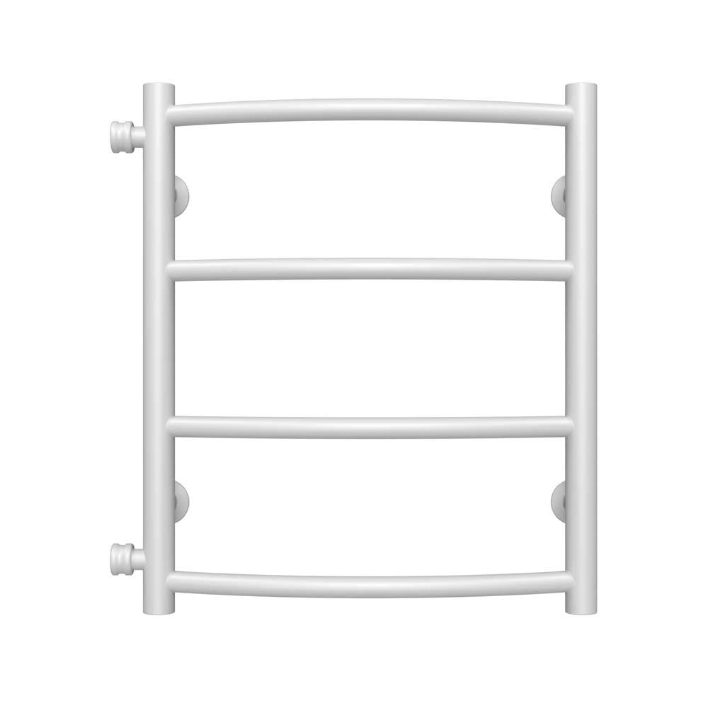 Полотенцесушитель водяной Deffi Классик П4 боковое левое подключение нержавеющая сталь 400х500 мм Белый (C.DK.50.40.4.WB)