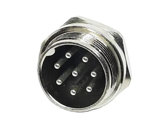 Разъем авиационный соединительный GX20-20M-8B 8 pin штекер (2902552493) Разъем авиационный соединительный GX20-20M-8B 8 pin штекер (2902552493)