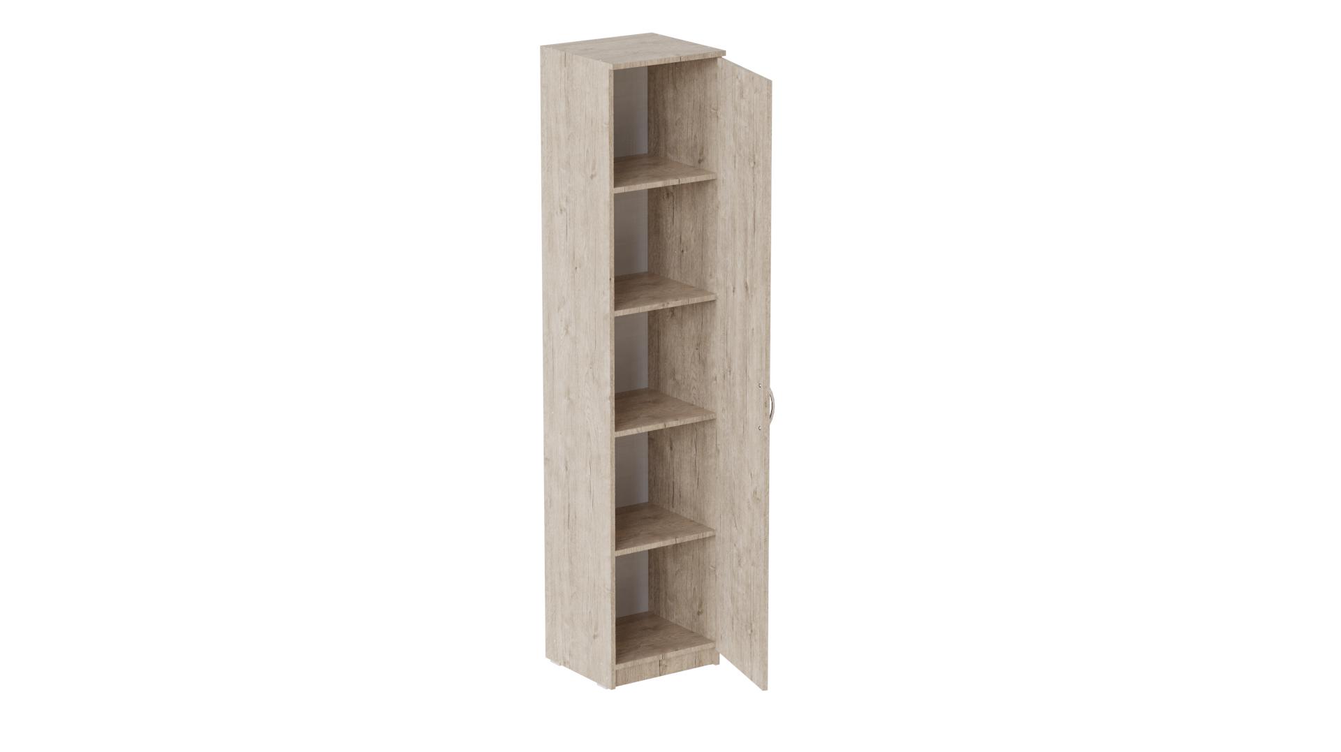 Пенал Ferrum-decor Анжело на 5 полок с дверью ДСП 16 мм 1900x400x380 мм Дуб Артизан (FRD-104906)