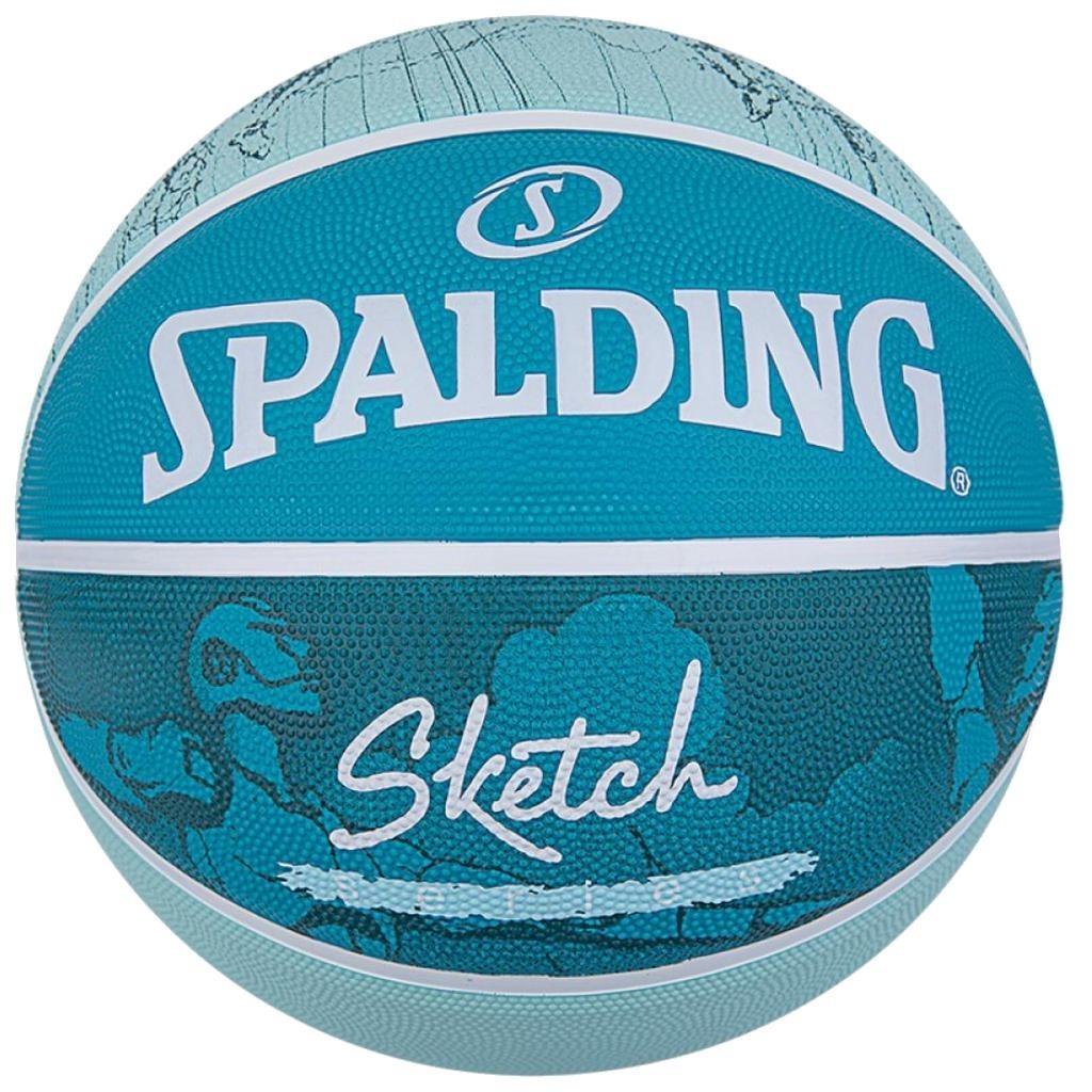 М'яч баскетбольний гумовий №7 Spalding Sketch Crack Ball Бірюзовий (84380Z) М'яч баскетбольний гумовий №7 Spalding Sketch Crack Ball Бірюзовий (84380Z)