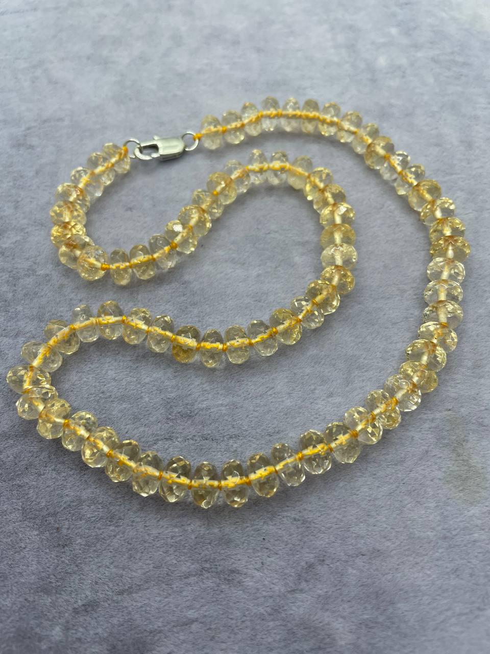 Бусы цитрин 8 мм 45 см Желтый (1559)