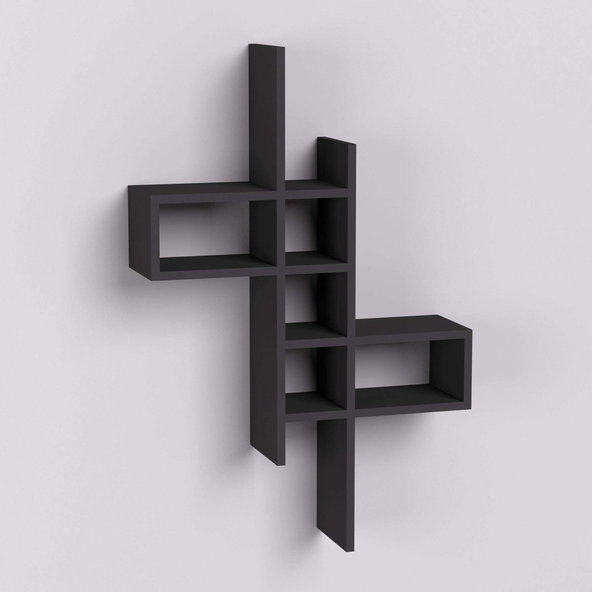 Полка подвесная П-2 630х180х960 мм Антрацит (22991) - фото 1 Полка подвесная П-2 630х180х960 мм Антрацит (22991) - фото 1