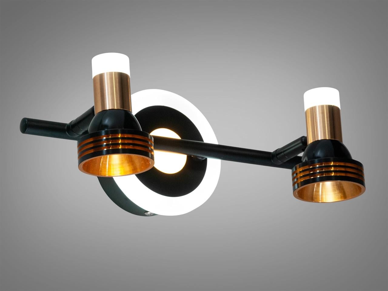 Светильник Diasha 5879 черный с золотом 13W для зеркал и картин 5879/2