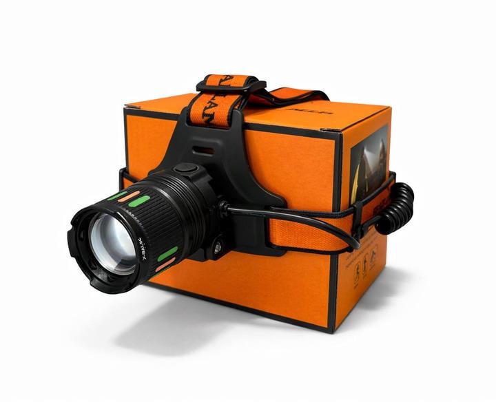 Фонарь налобный аккумуляторный PLD BL-T203 TG LED 1500 Лм Zoom Type-C 2x18650 для туризма и рыбалки (ML-06460)