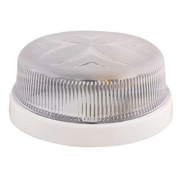 Настінно-стельовий світильник ERKA 1102 D.i. з датчиком руху круглий прозорий IP20 Білий (27550554)