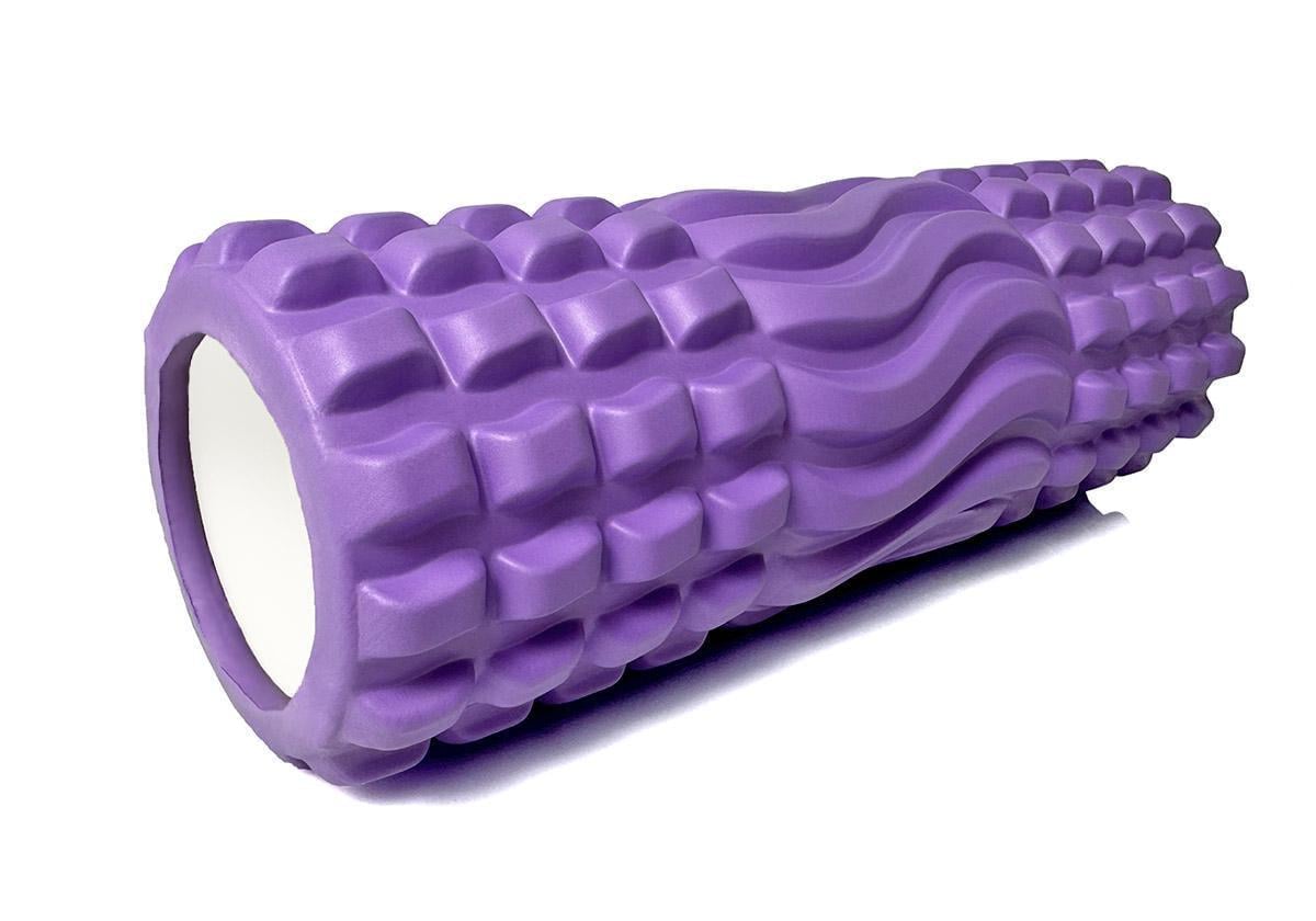 Массажный ролик EasyFit Wavyspines 33 см Фиолетовый (EF-3701-V)