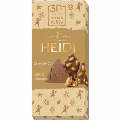 Шоколад молочный Heidi Grand`Or Milk&Almonds 100 г (38268052)