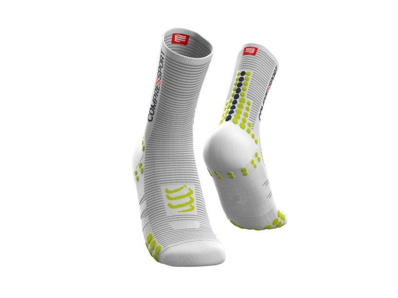 Носки спортивные Pro Racing Socks V3.0 Bike Т3 р. 42-44 White/Lime (b5ee221e)