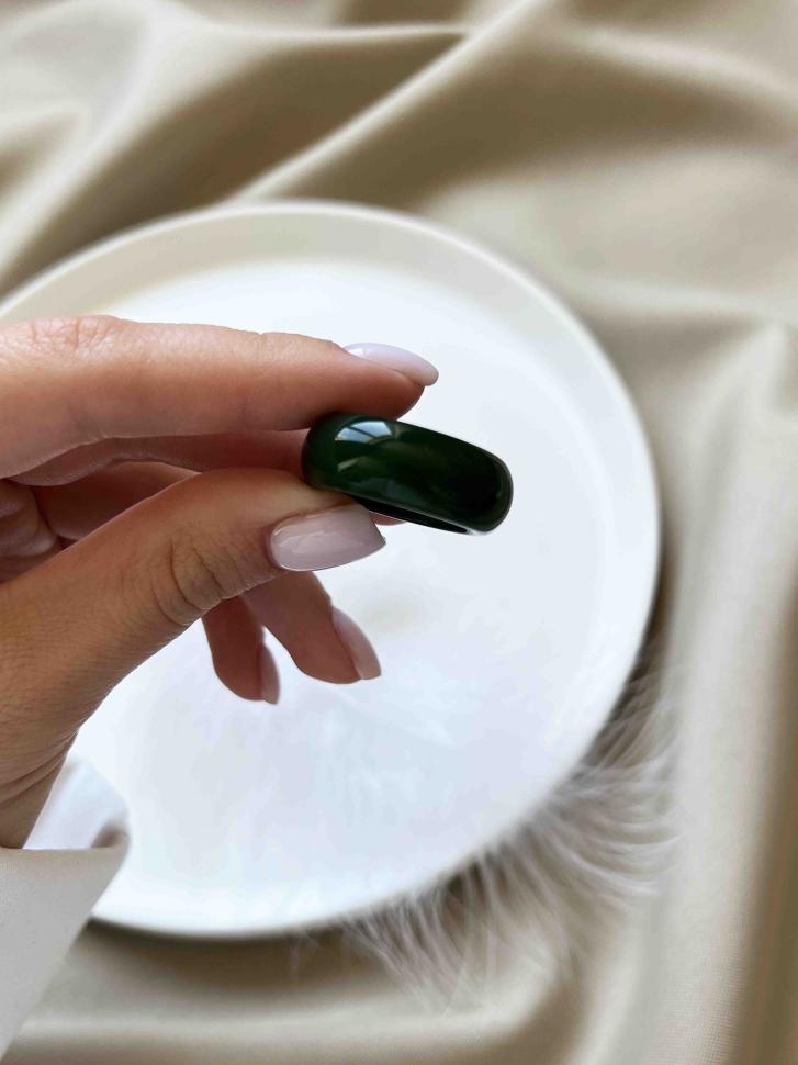 Кільце з каменю агат р. 19,5 мм Зелений (5241-19,5) - фото 3 Кільце з каменю агат р. 19,5 мм Зелений (5241-19,5) - фото 3