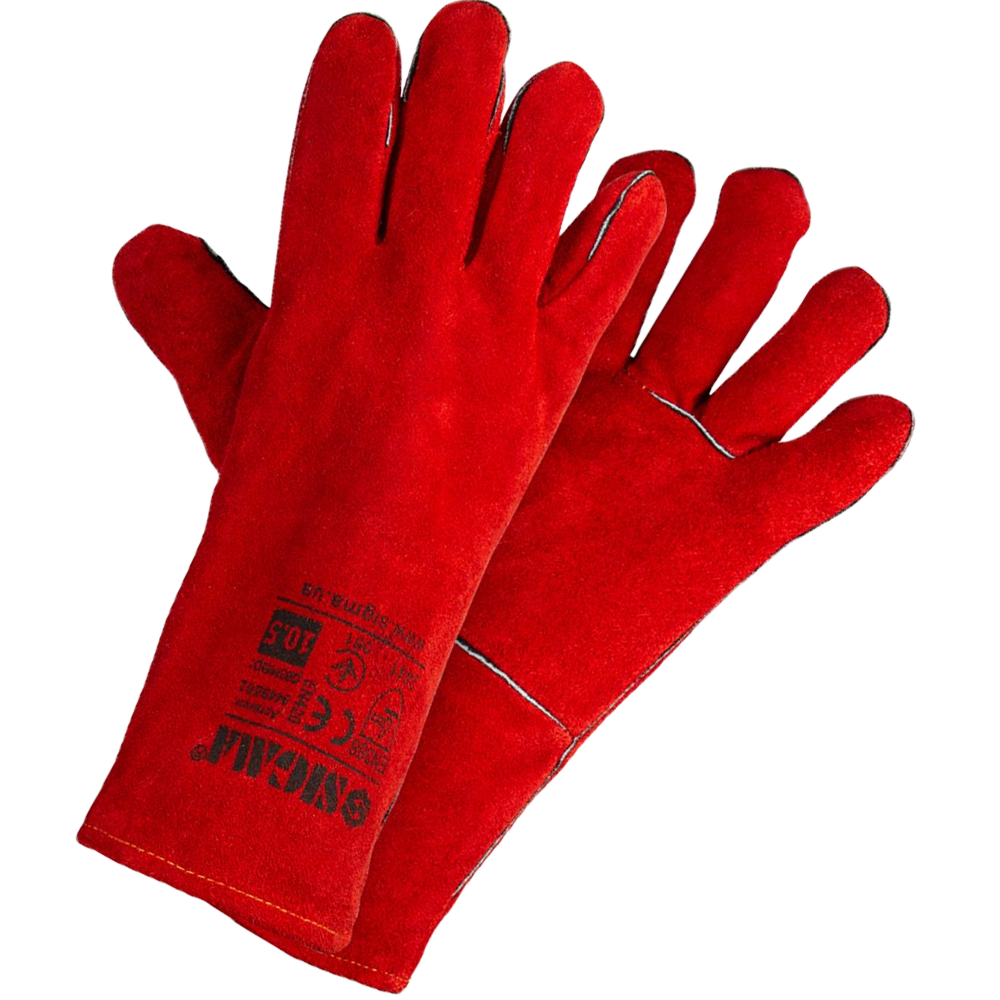 Рукавиці робочі Sigma краги зварювальні довгі 12 шт. (3064) Рукавиці робочі Sigma краги зварювальні довгі 12 шт. (3064)