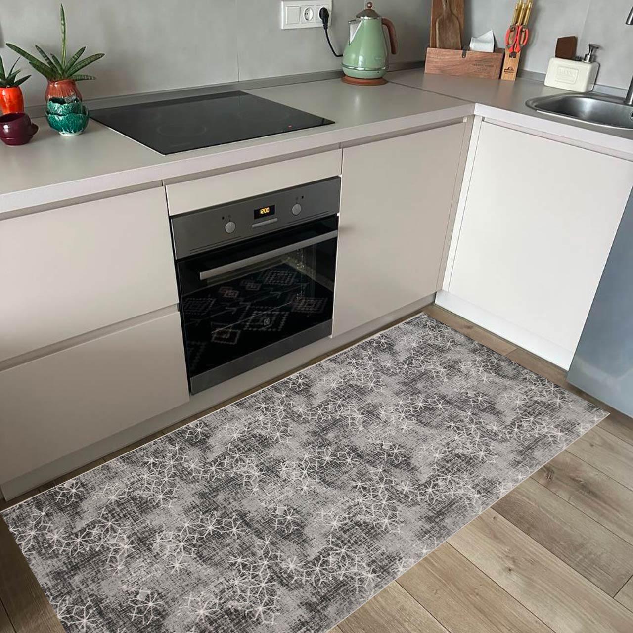 Ковер на силиконовой основе противоскользящий DAKARIA Soft Run 3022G 2x2 м Серый (00-00019718) - фото 7 Ковер на силиконовой основе противоскользящий DAKARIA Soft Run 3022G 2x2 м Серый (00-00019718) - фото 7