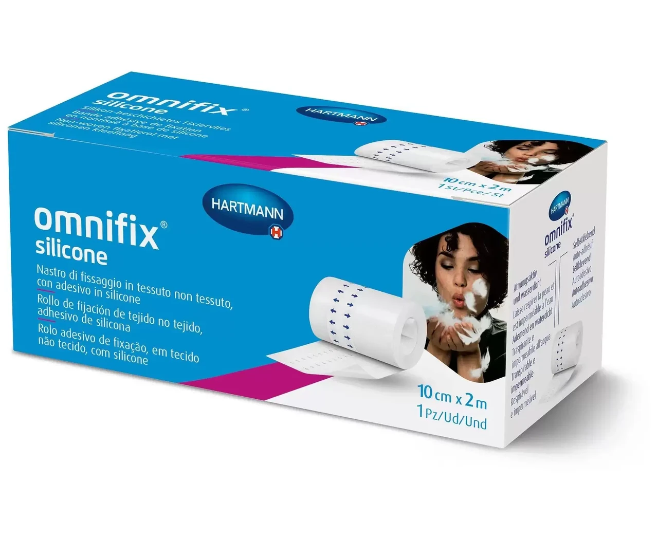 Пластырь фиксирующий силиконовый Omnifix silicone 10 см Х 2 м (2136615253)