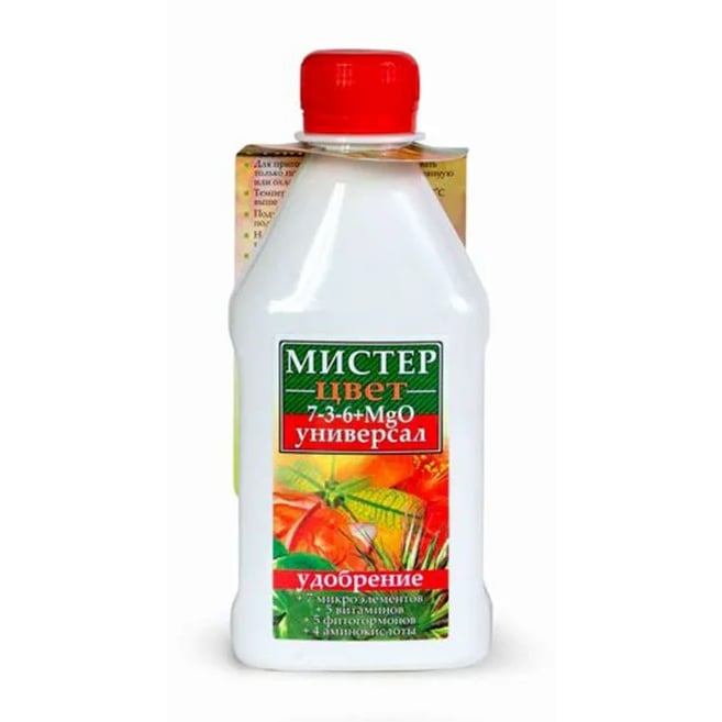 Удобрение для растений Florа Мистер-Цвет универсальное 12 шт по 300 мл (1807)