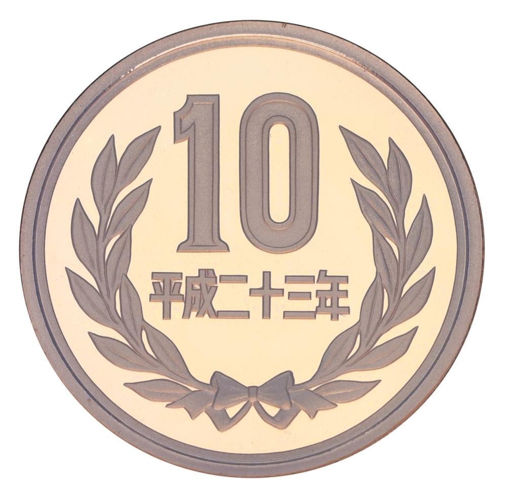 Коллекционная монета Япония 10 иен 2011 Proof (М24753)