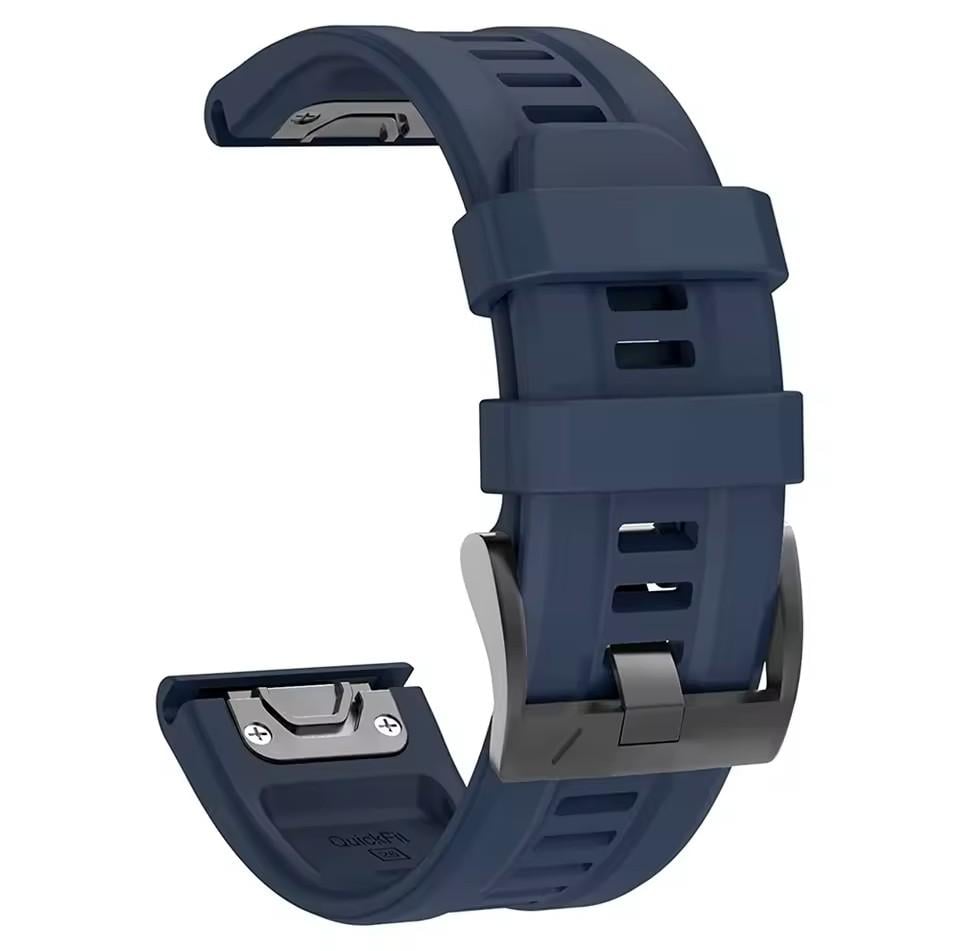 Ремешок силиконовый для Garmin Fenix/Enduro/Tactix QuickFit 26 мм Navy Blue
