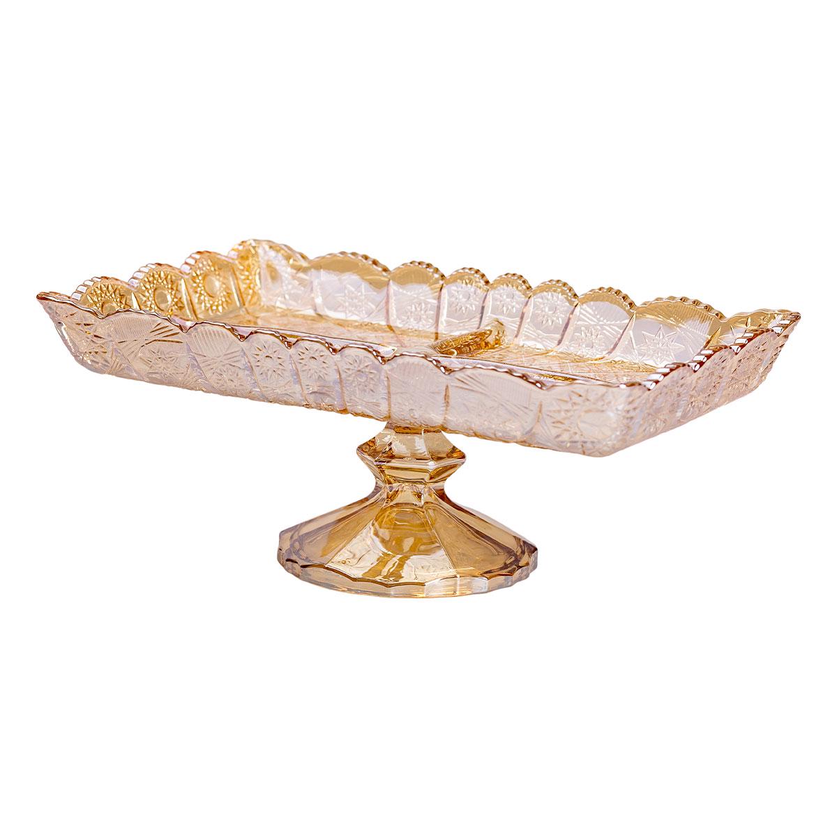 Фруктовниця скляна на ніжці 29х1,5х11 см - фото 3 Фруктовниця скляна на ніжці 29х1,5х11 см - фото 3