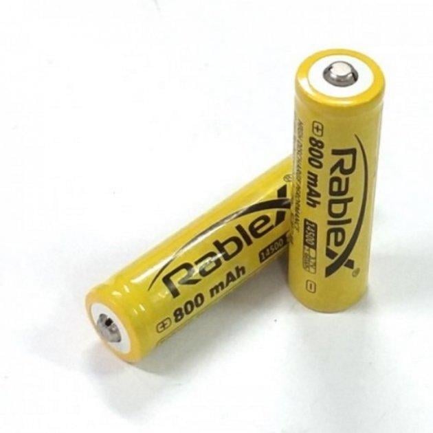 Акумулятор Rablex Li-Ion 14500 3,7V 800 mAh для ліхтариків - фото 2 Акумулятор Rablex Li-Ion 14500 3,7V 800 mAh для ліхтариків - фото 2