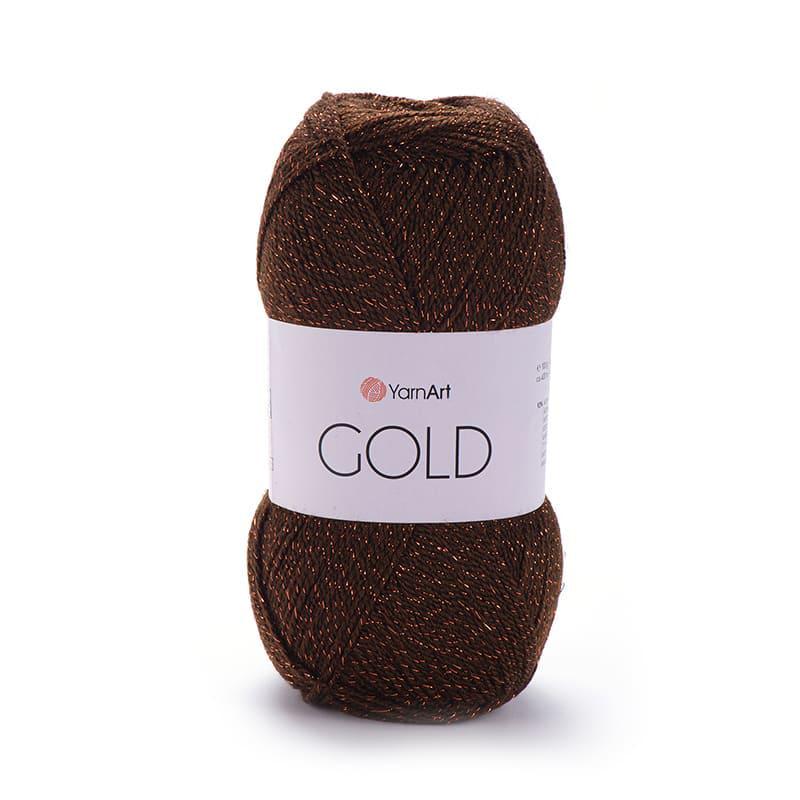 Пряжа YarnArt Gold 9032 Коричневый