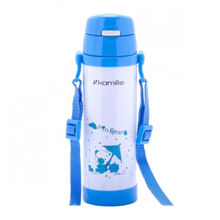 Термос-пляшка дитяча Kamille 2086 з нержавіючої сталі 500 мл Блакитний (1088406958)