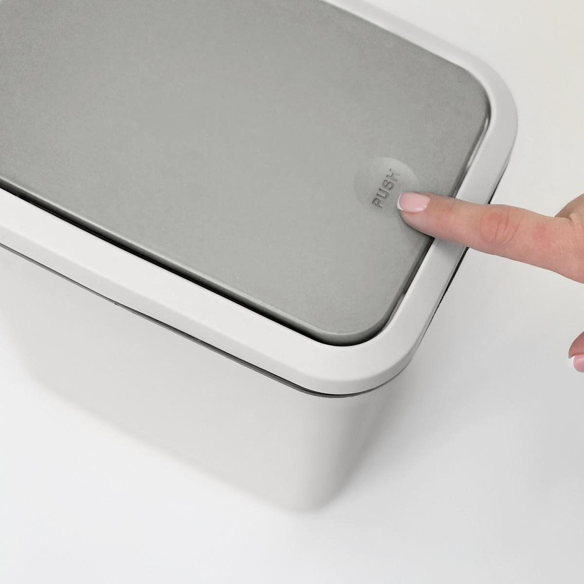 Ведро для мусора MVM BIN-04 6L GRAY с крышкой 6 л Серый (211354) - фото 5 Ведро для мусора MVM BIN-04 6L GRAY с крышкой 6 л Серый (211354) - фото 5