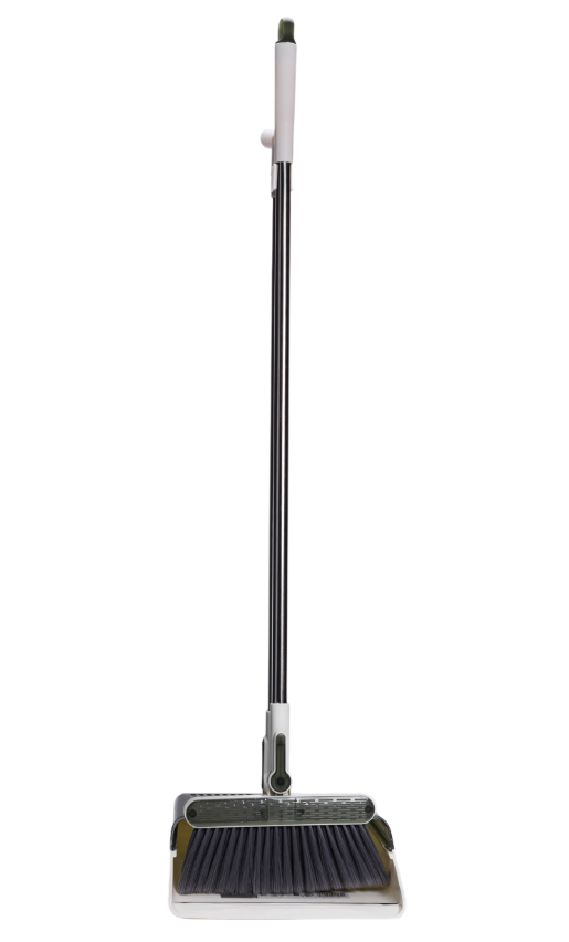 Набір для прибирання щітка та совок з довгою ручкою 110 см Зелений - фото 2