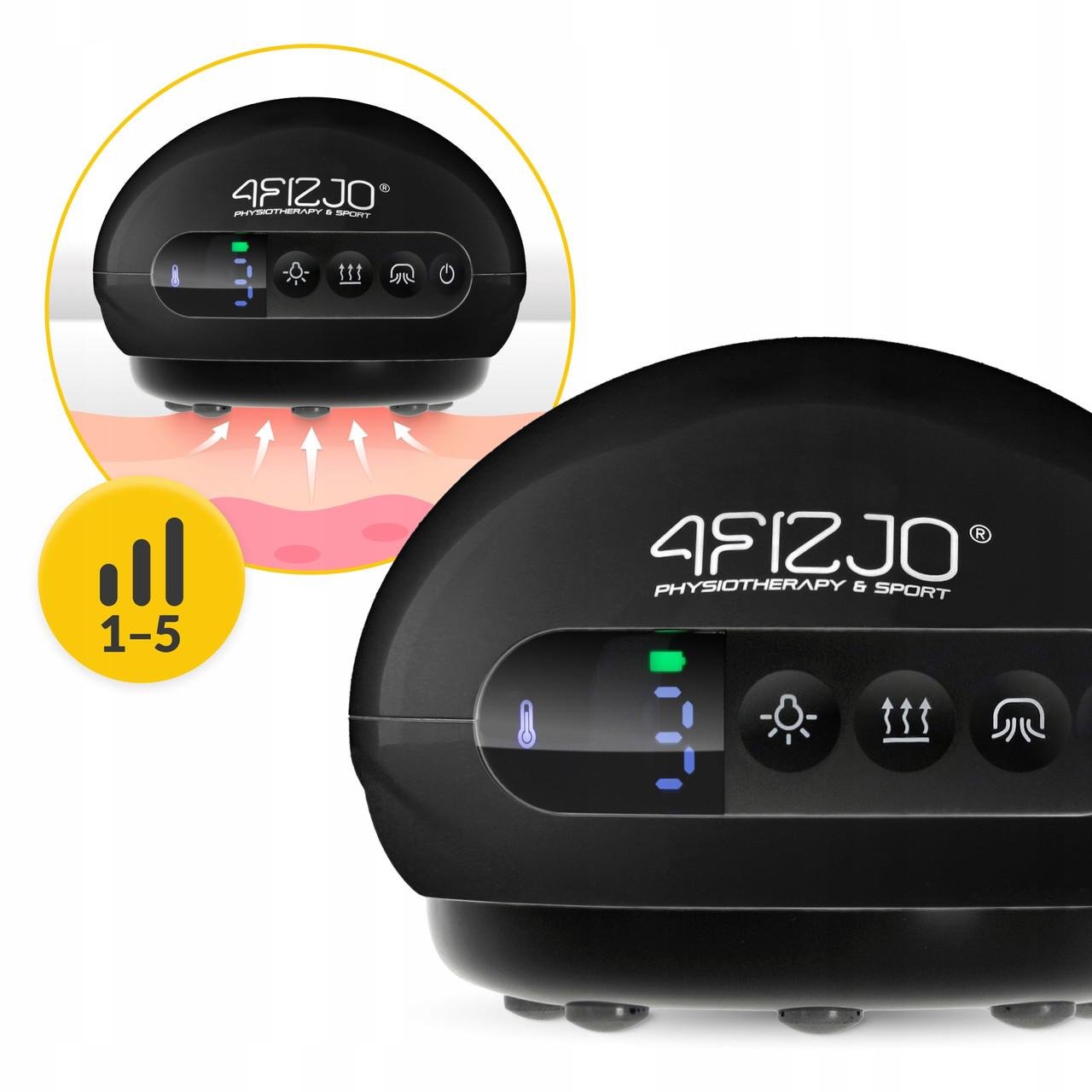 Банка вакуумна масажна 4FIZJO акумуляторна з ІЧ прогрівом Black (P-5907739318695) - фото 9 Банка вакуумна масажна 4FIZJO акумуляторна з ІЧ прогрівом Black (P-5907739318695) - фото 9