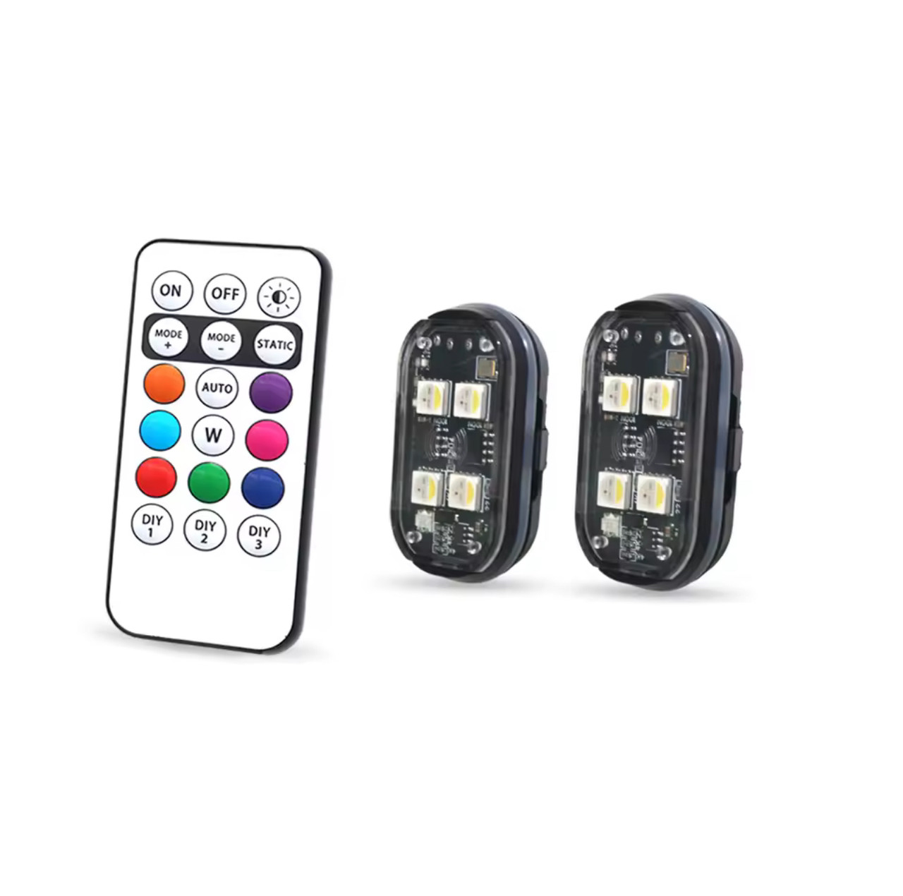 Стробоскопы-маячки LED USB с пультом 2 шт.