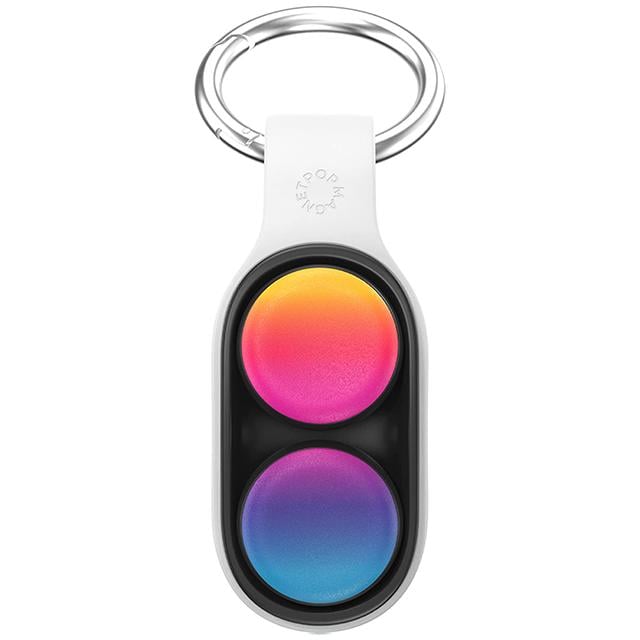 Развивающая детская игрушка антистресс Kayfovo Pop Puck Fidget эластичные игрушки с выскакивающей трубкой White (A2WHT)